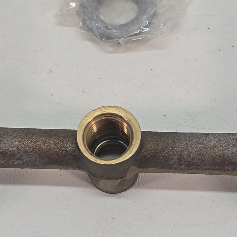 The American Brass Manufacturing Co. Brass 2-valve Tub Filler Threaded Escutcheo